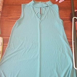 New Directions turquoise swing dress